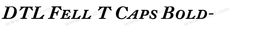 DTL Fell T Caps Bold字体转换